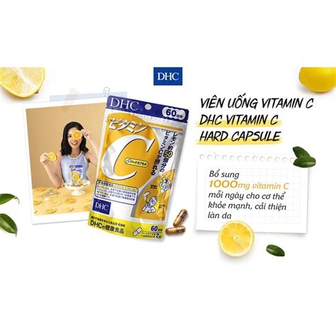 Thực phẩm bảo vệ sức khỏe Viên bổ sung vitamin C và B2 DHC Vitamin C