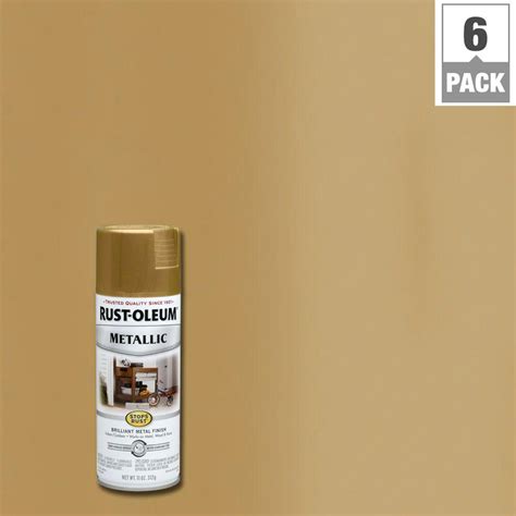 Rust Oleum Stops Rust 11 Oz Metallic Burnished Brass Protective Spray