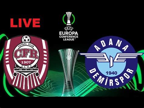 Live Adana Demirspor Vs Cfr Cluj Live Scoreboard Youtube