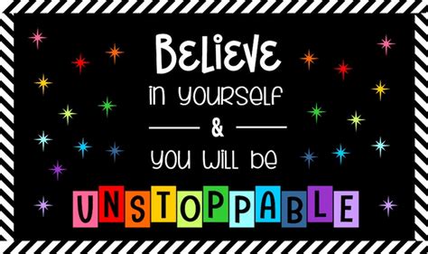 Believe In Yourself Bulletin Board Letters Classroom Etsy