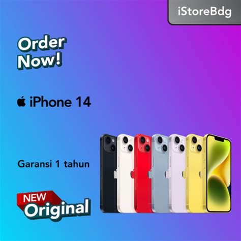 Jual IPhone 14 128GB 256GB 512GB Garansi Resmi IBox IBox 512GB Blue