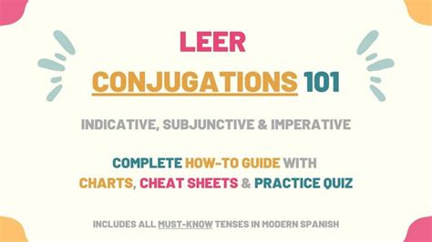 Leer Conjugation 101: Conjugate Leer in Spanish - Tell Me In Spanish