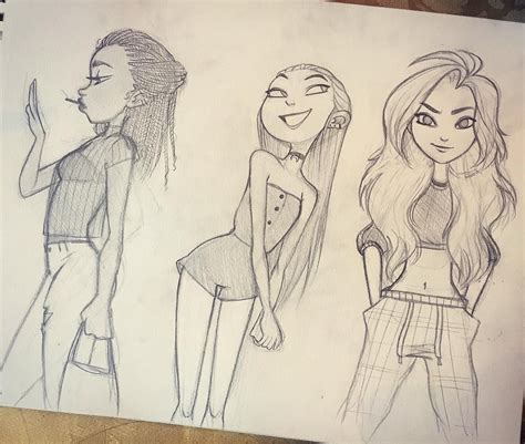 Some Doodles In Between Projects 😁 Sketch Doodle Fashion