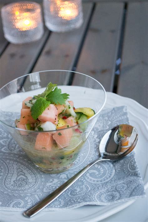 Ceviche Med Lax Och Pilgrimsmusslor Sandracallermo Se