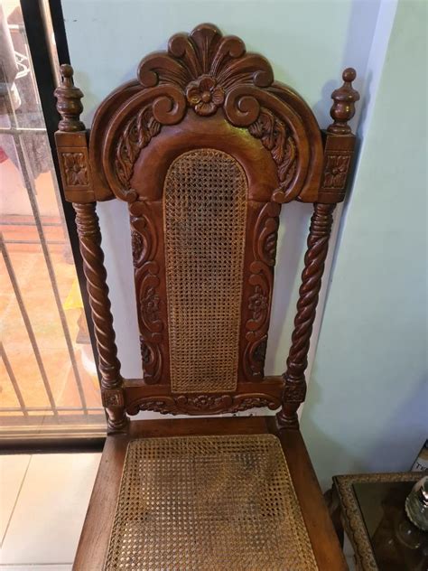 Hand Carves Antique Narra Chairs Furniture And Home Living Furniture