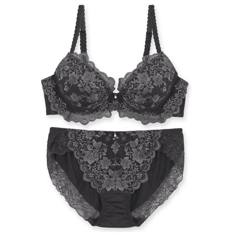 フランデランジェリー fran de lingerie ロマンチックな華ありランジェリーしっかり盛胸安定感 レーシーメイクブラ007 ペアブラジャーワイヤー有り ブラジャーショーツ