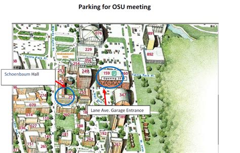 Osu Campus Parc Map