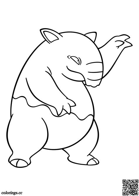 Drowzee Coloring Pages Pokemon Ready For Download