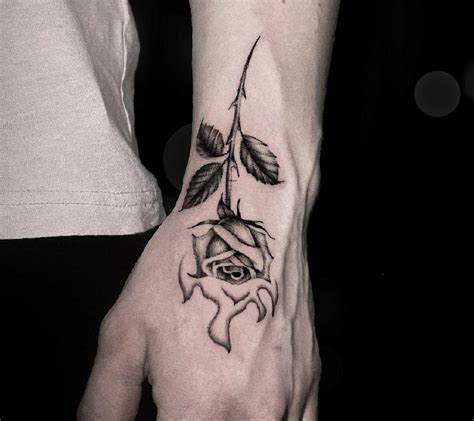 Rose Hand Tattoo Male Ideas Youll Have To See To Believe