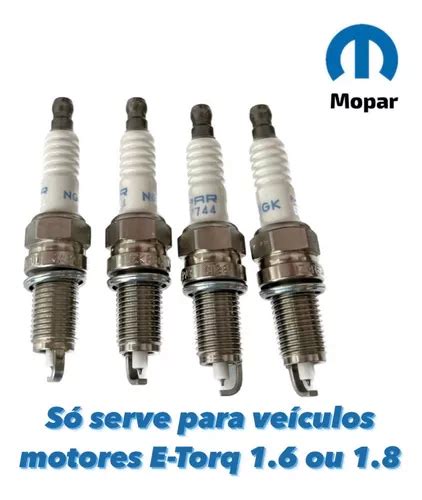 Kit Jogo 4 Velas Ignição Fiat Argo Cronos Toro Jeep Renegade