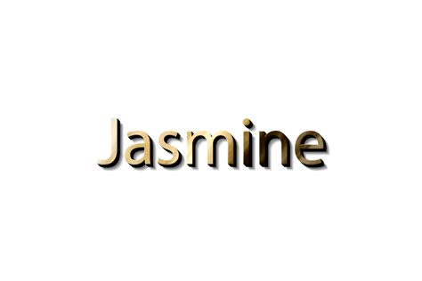 Free jazmín nombre 3d 16618569 PNG with Transparent Background