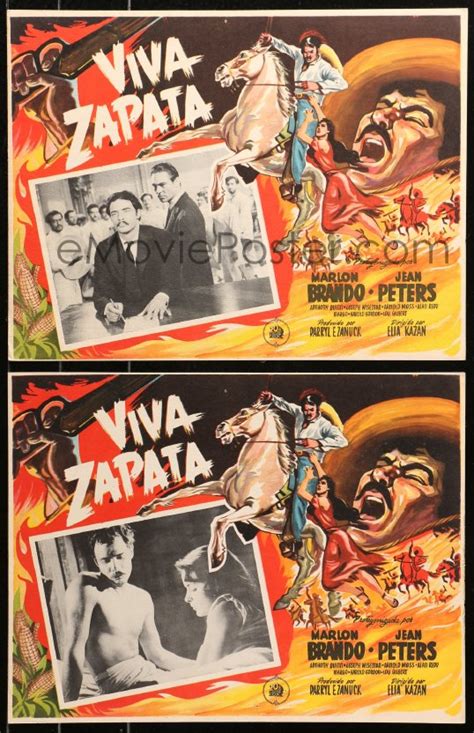 EMoviePoster 5c0475 VIVA ZAPATA 4 Mexican LCs 1952 Marlon Brando