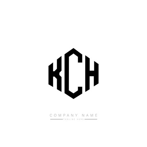 Diseño De Logotipo De Letra Kch Con Forma De Polígono Kch Polígono Y Diseño De Logotipo En