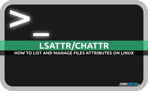 Comment Lister Et G Rer Les Attributs Des Fichiers Sous Linux