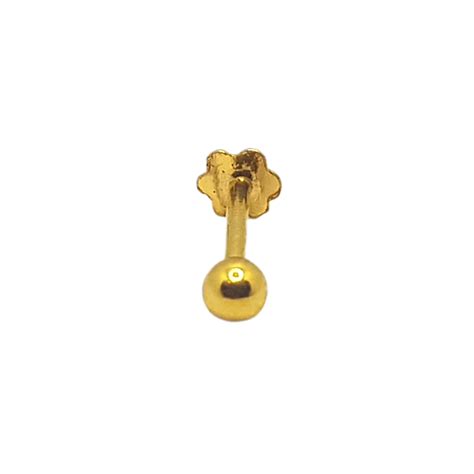 Pure Gold Jeweller Latest Nose Pins Gold Nose Pins