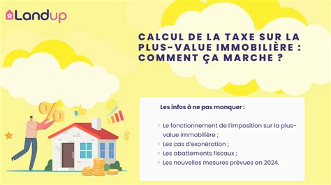 Taxe sur la plus value immobilière Comment la calculer