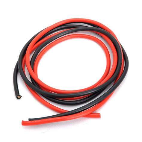 Battery Cable / DC Cable 6mm Flexible Silicone Wire 1 Meter (1 Pair ...