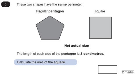 Ks2 Sats Maths Area And Perimeter Past Paper Questions Piacademy