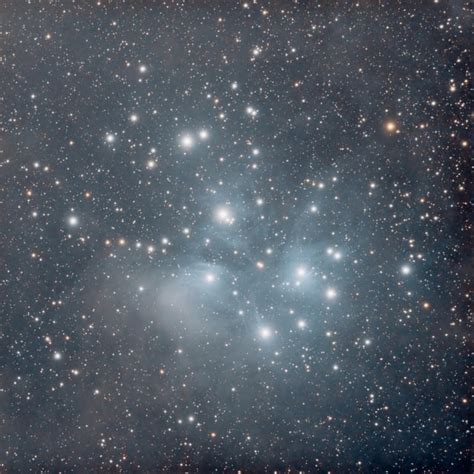 The Pleiades Star Cluster Aka The Seven Sisters Rastrophotography