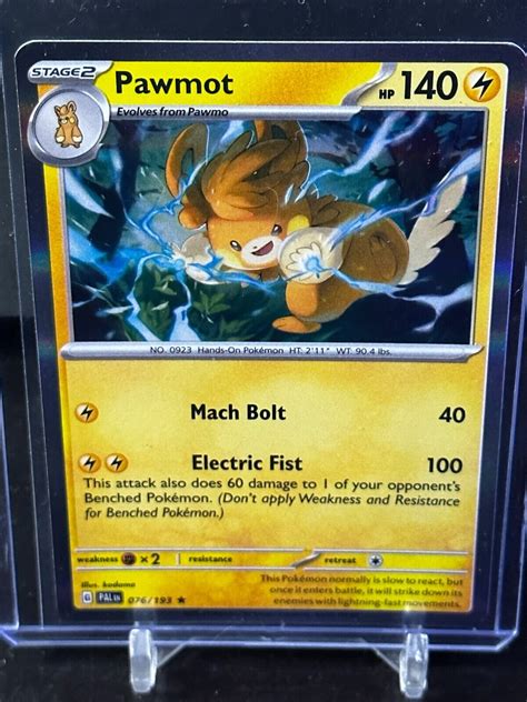 Pawmot 076 193 Holo Rare Paldea Evolved Pokemon TCG EBay