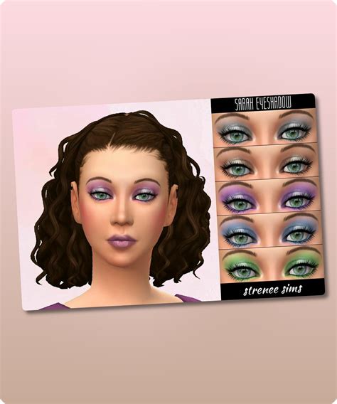 Sarah Eyeshadow Sims 4 Cc In 2024 Eyeshadow No Eyeliner Makeup