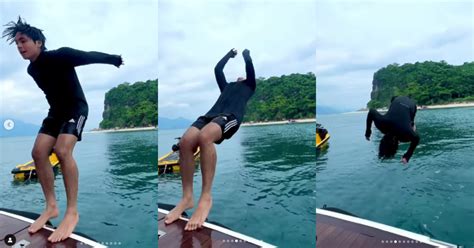 Miguel Tanfelix Shows Off Impressive Backflip Skills In The Ocean Gma