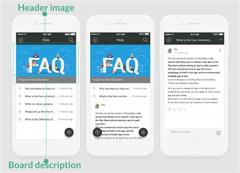 Design Faqs Page In Different Ways For Your App By Swing2app Support