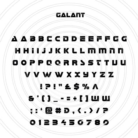 Galant Scifi Future Space Alien Font Alphabet Numbers Letters Etsy