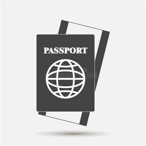 International Passport Vector Illustration On White Isolated Background Stock Vector