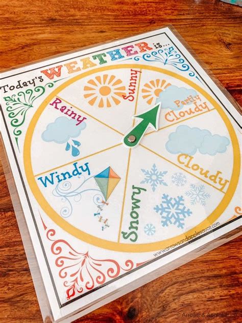 Weather Wheel Circle Time Weather Station Preschool Kindergarten