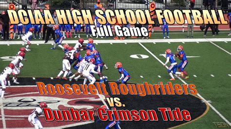 High School Football Roosevelt Roughriders Vs Dunbar Crimson Tide