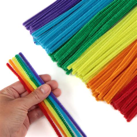 Rainbow Colors Assorted Pipe Cleaners Pipe Cleaners Basic Craft