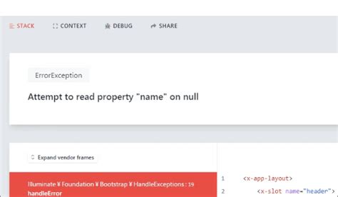 Trying To Get Property Of Non Object On Null Attempt To