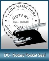 DC Notary Seal Stamps Ships Next Day