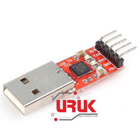 USB 2 0 To TTL UART CP2102 5Pin Module With 5V 3 3V Pins UrukTech