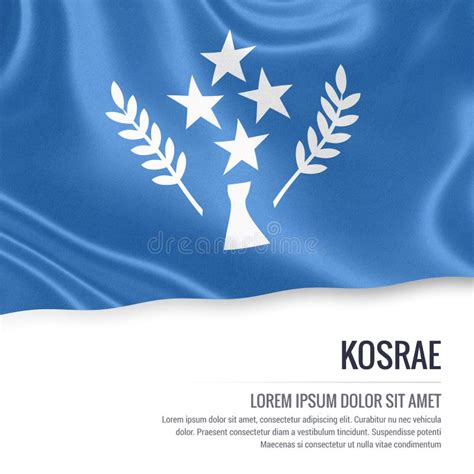 Kosrae Flag. Flag of Federated States of Micronesia State Kosrae Waving ...