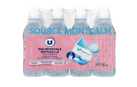 Pack d eau minérales naturelle montcalm U 12 x 33 cl La Belle Vie