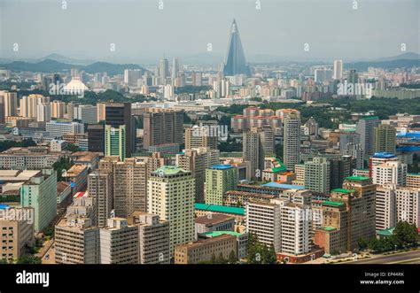 Pyongyang city centre, North Korea, DPRK Stock Photo - Alamy