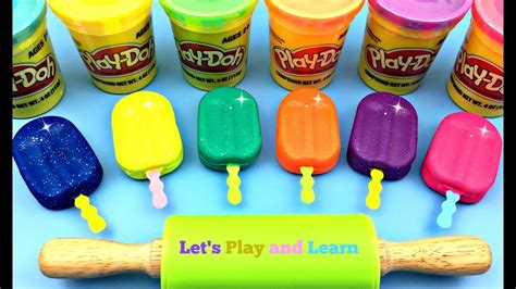 Learn Colors Play Doh Ice Cream Popsicles Super Disney Kinder Surprise