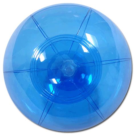 Beach Balls From Small To Giants 6 Inch Translucent Blue Beach Balls