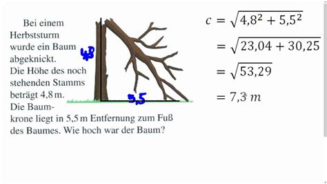 C8 Ich Kann Anwendungsaufgaben Zum Satz Des Pythagoras Bearbeiten YouTube