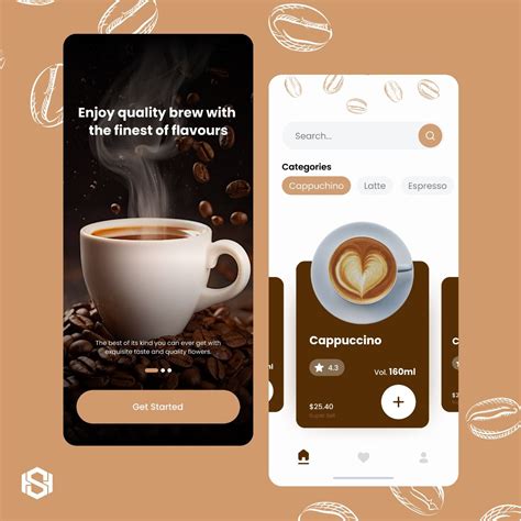 coffee shop mobile app design