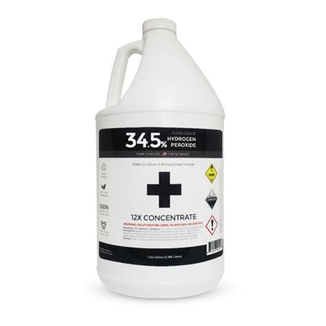 34 5 Food Grade Hydrogen Peroxide 1 Gallon Bulk Peroxide