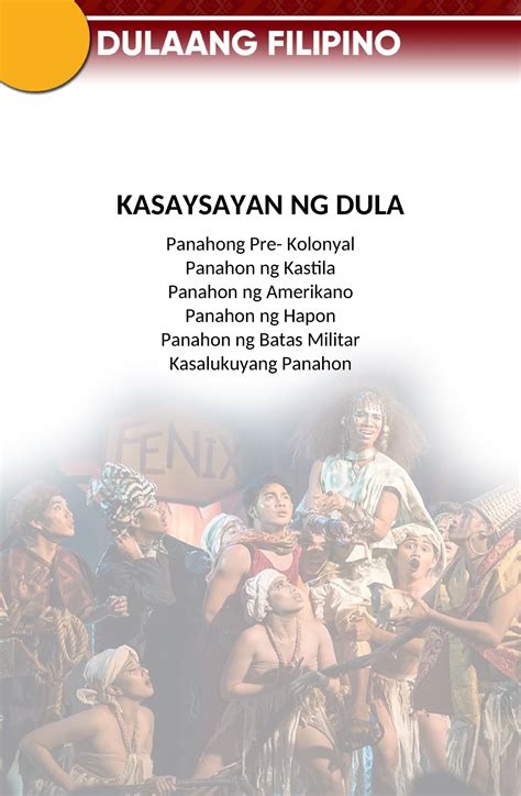 Aralin 1 Kasaysayan Ng Dula Kasaysayan Ng Dula Panahong Pre Kolonyal