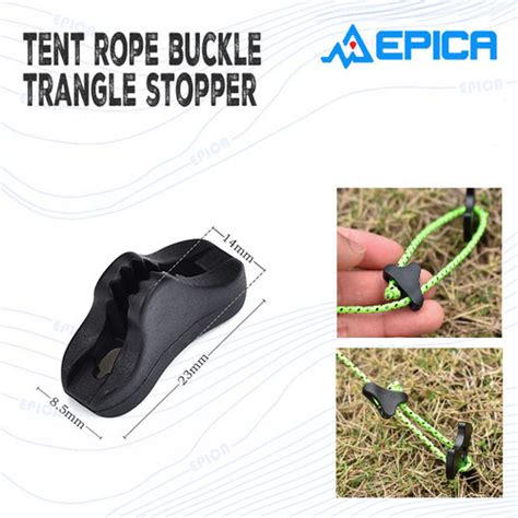 Jual Epica Tipe Triangle Stopper Buckle Pengencang Tali Tenda Guyline