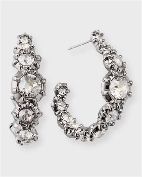 Alexis Bittar Small Molten Front Facing Hoop Earrings Neiman Marcus