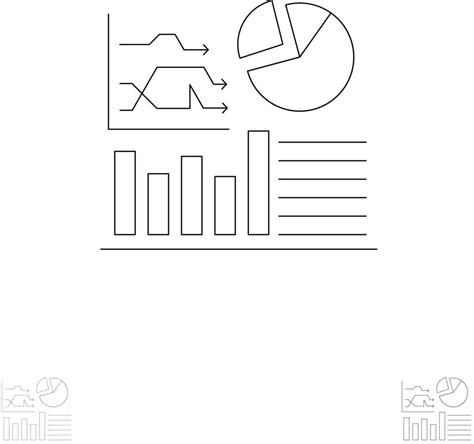 Graph Success Flowchart Business Bold And Thin Black Line Icon Set