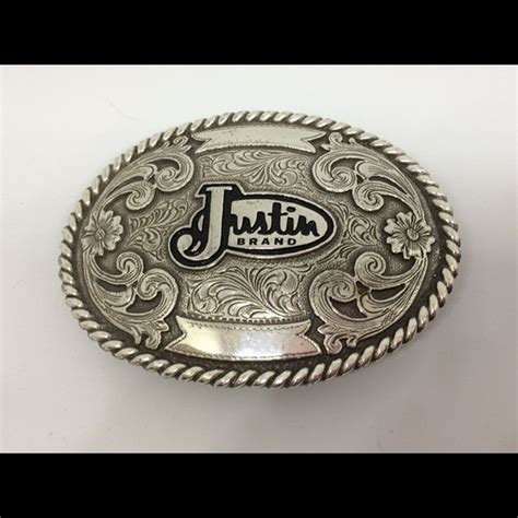 Justin Brand Vintage 1970s Justin Brand Wear Belt Buckle From S