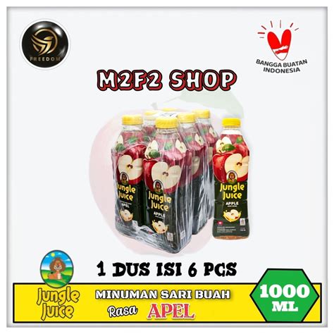 Diamond Jungle Juice Apple Jus Apel Botol Pet 1000 Ml 1 Liter