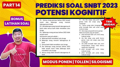 PREDIKSI SOAL TPS POTENSI KOGNITIF SNBT 2023 PART 14 KURIKULUM